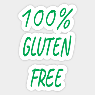 100% Gluten Free,Gluten Free Gift,Gluten Allergy Sticker